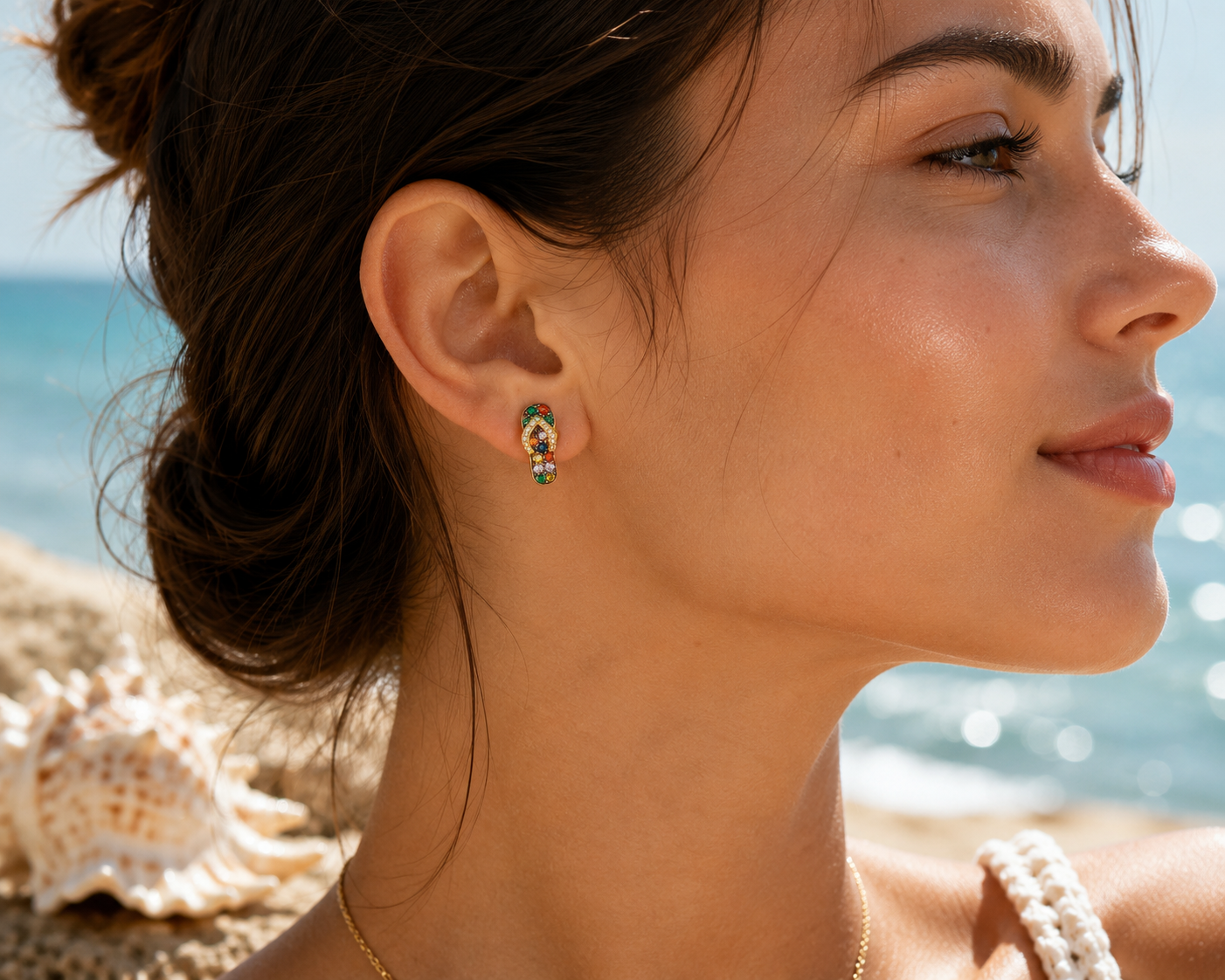 Solar Slipper Earrings