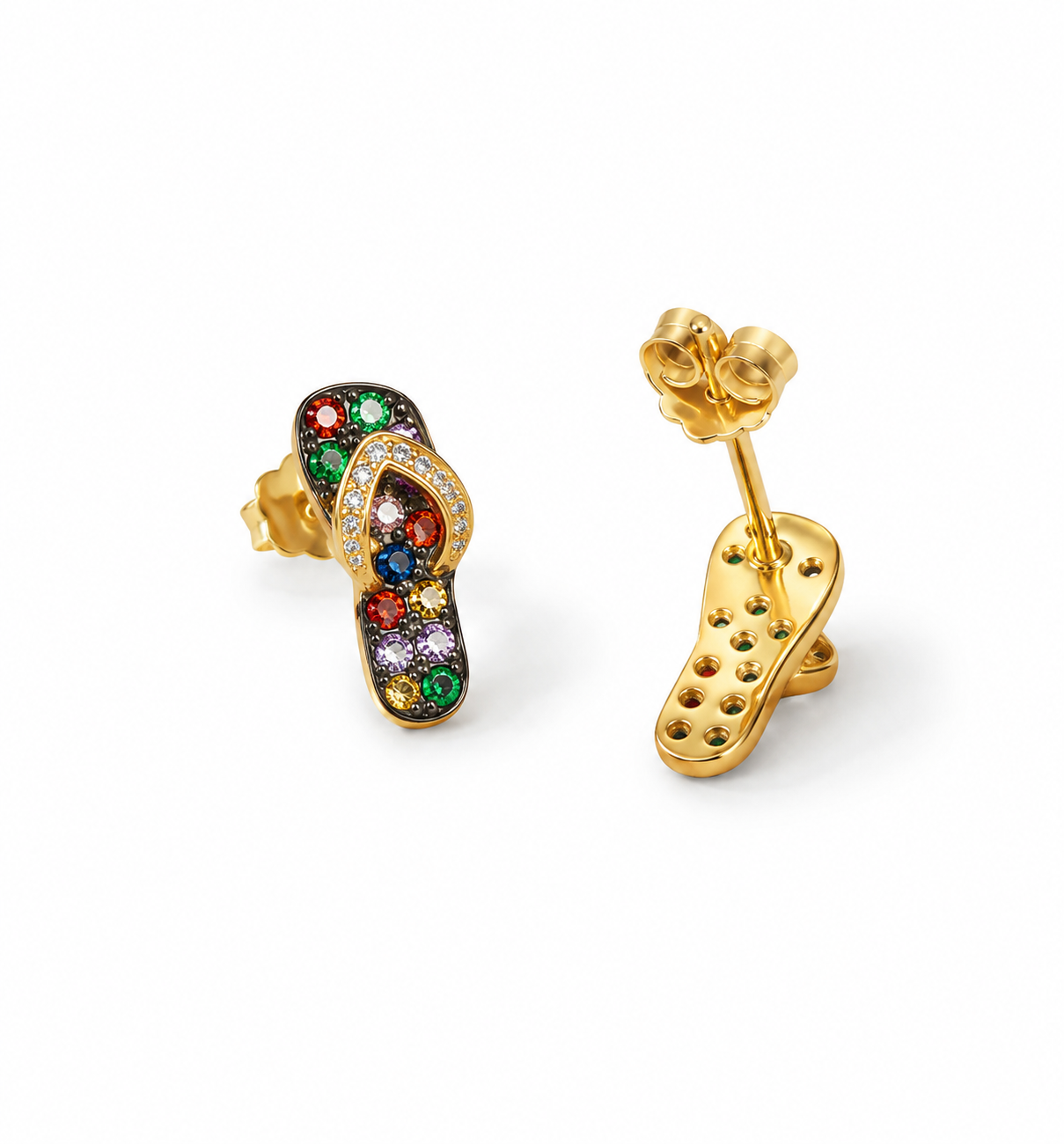 Solar Slipper Earrings