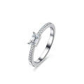 Minimalist emerald cut ring
