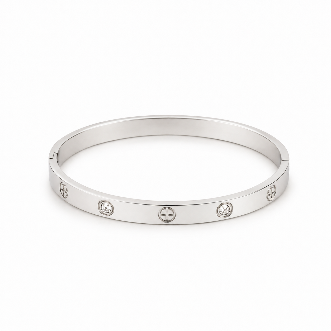 Bohemian cross bangle bracelet