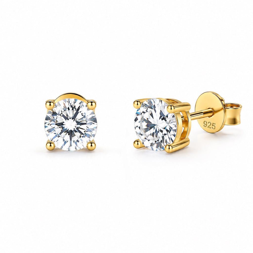 Éclat solitaire earrings