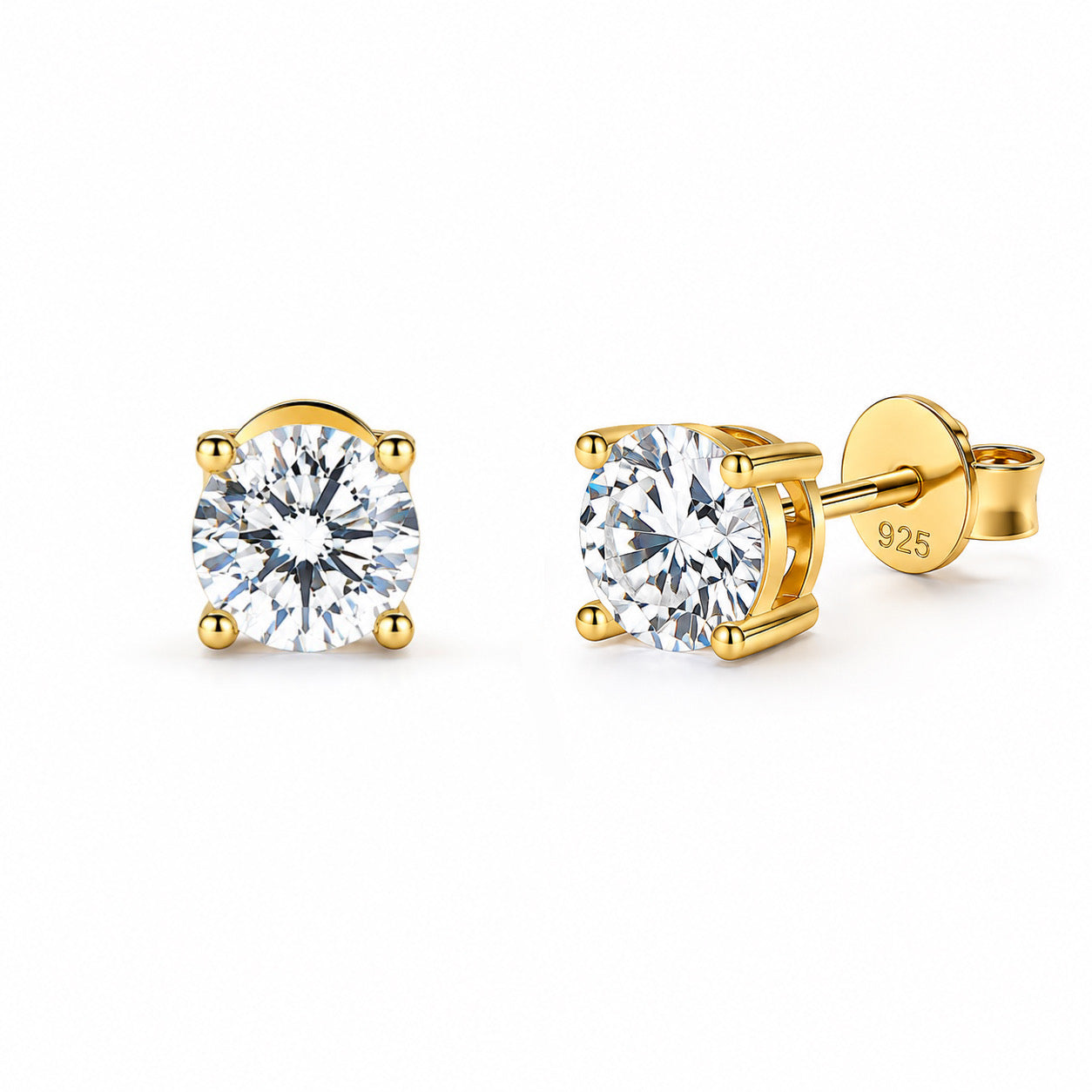 Éclat solitaire earrings