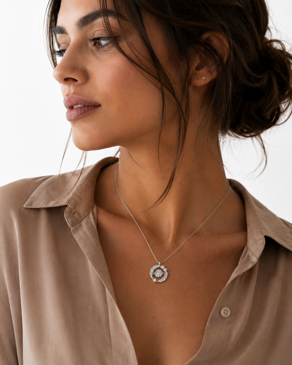 Feather portal necklace