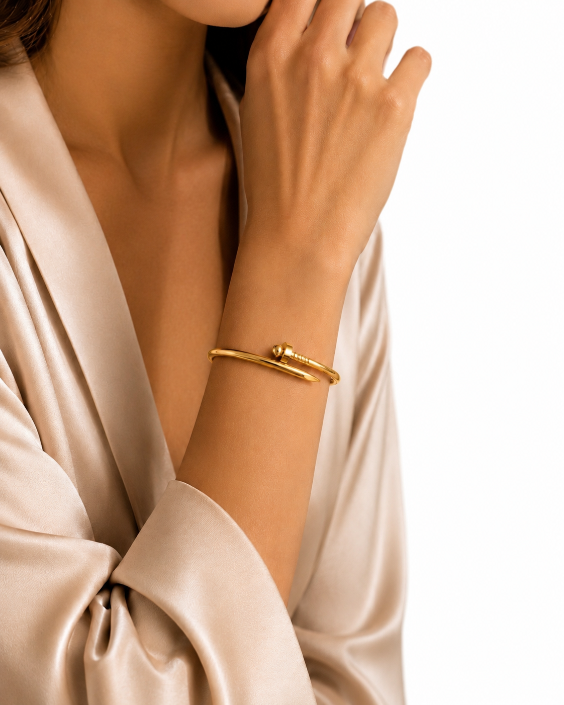 Nail style bracelet