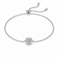 Amora heart diamond bracelet
