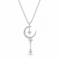 Celestial Moon Drop Necklace