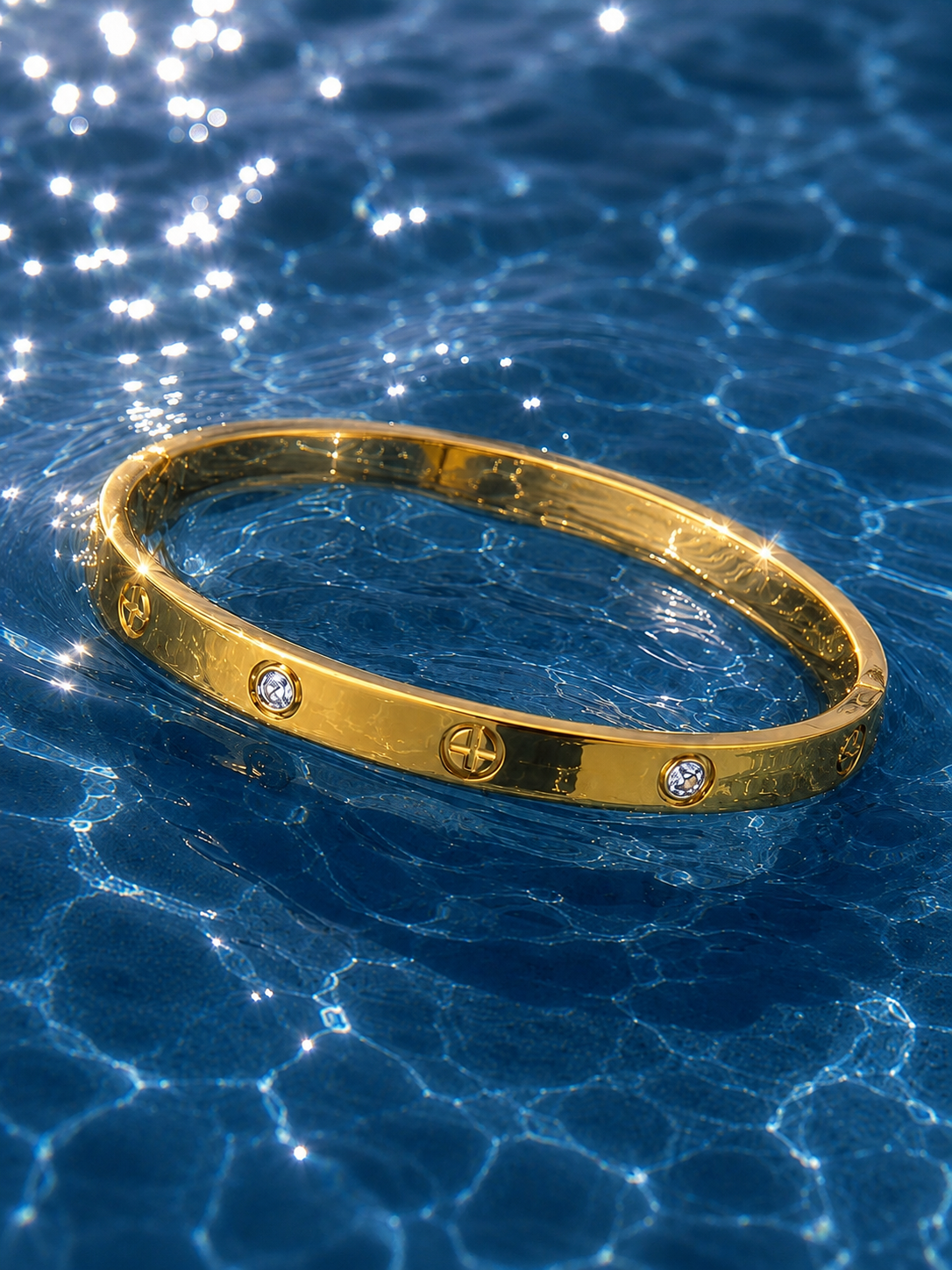 Bohemian Cross Bangle Bracelet