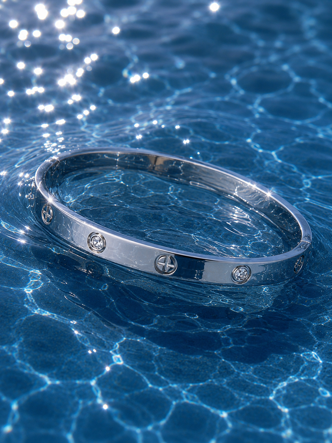 Bohemian Cross Bangle Bracelet