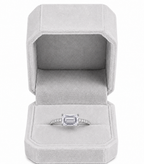 Minimalist emerald cut ring
